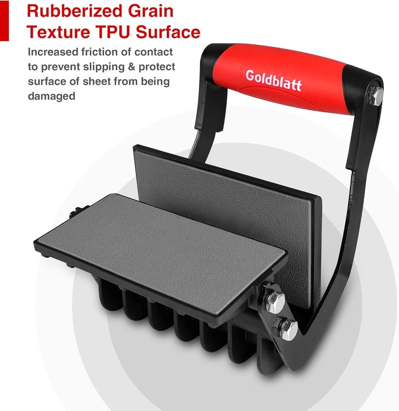 Goldblatt Panel Carrier, Plywood Lifting Tool, Drywall Carrying Tool - Plywood Carriers Tool for Wood, Synthetic Cement Board - Clamping Thickness up to 1 inch - Image 3